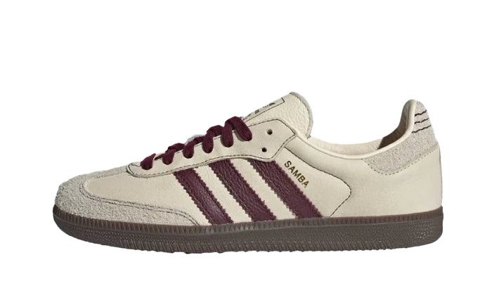 adidas Samba OG Wonder White Maroon (W)