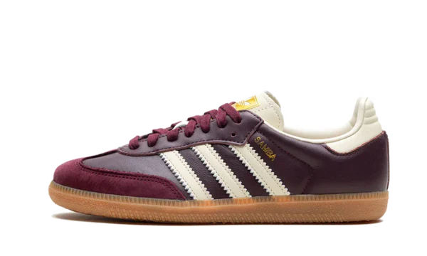 adidas Samba OG Maroon Gold Metallic (W)